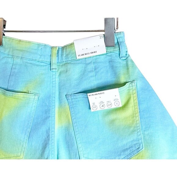 Revolve WeWoreWhat Flare Bell Shorts in Tie Dye Size 29 NWT - Picture 5 of 8